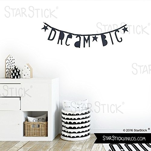 StarStick - Guirnalda de letras negras - Letter Banner - Decoración bebé