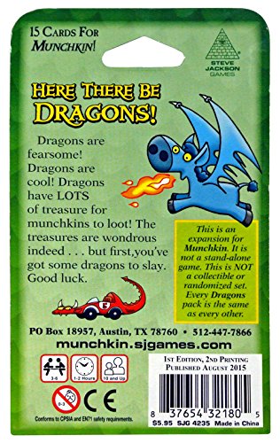 Steve Jackson Games "Munchkin Dragones Juego de Cartas