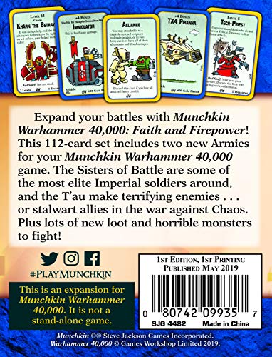 Steve Jackson Games Munchkin Warhammer 40k: Faith and Firepower 4482