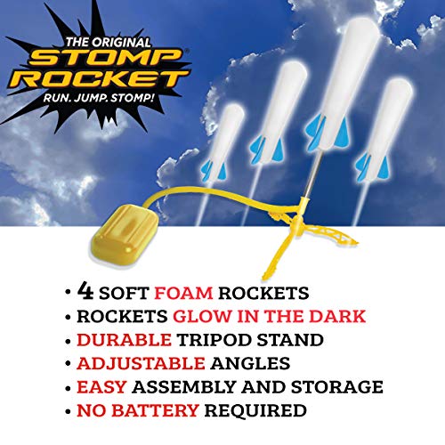 Stomp Rocket 806002 Junior Glow Paquete de repuesto de cohetes