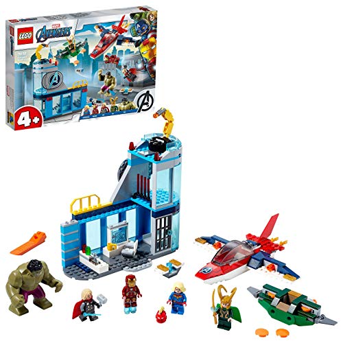 Super Heroes Avengers Marvel 4+ Vengadores: Ira de Loki, Serie Figura de Iron Man y Hulk, multicolor (Lego ES 76152)