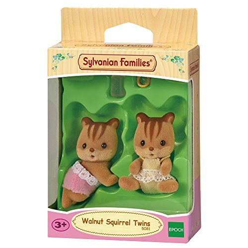 Sylvanian Families- Walnut Squirrel Twins Mini muñecas y Accesorios, Multicolor (Epoch para Imaginar 5081)