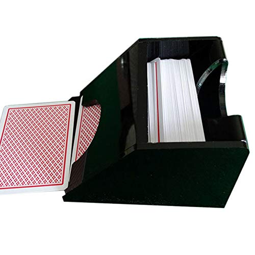 szlsl88 Poker Dealing Shoe, Dispensador de Tarjetas de Juegos de Cartas de Blackjack Durable Casino Shuffler