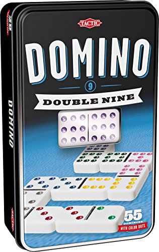 Tactic Domino Double 9 Niños y Adultos Juego Juego de Tablero (Juego, Niños y Adultos, 20 min, Niño/niña, 5 año(s), 99 año(s))