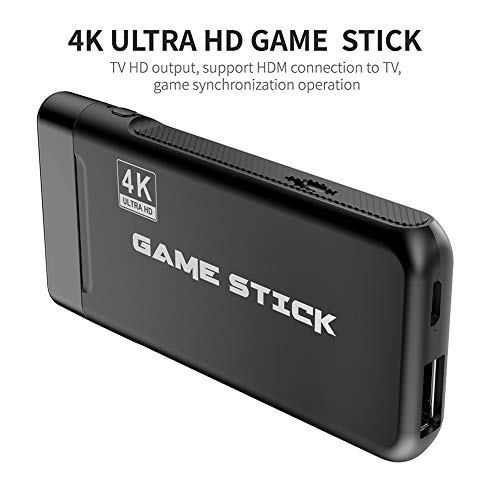taianle Consola de Juegos Retro USB Consola inalámbrica Game Stick Consola de Videojuegos HD Salida de TV HDMI 4K Regalo de Doble Jugador para Adultos y niños (Controlador y Game Stick(64G))
