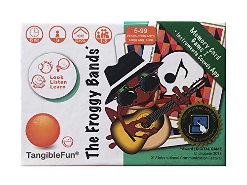 TangibleFun | The Froggy Bands | Juego de Cartas Educativo con App para iPad, Tablet y Smartphones de Sonidos Instrumentos Musicales y ‘Bingo Sounds’