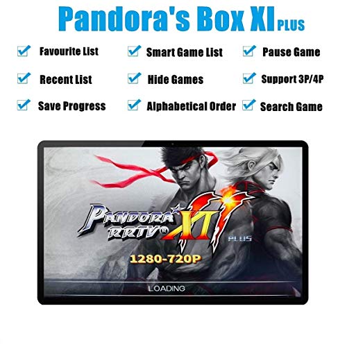 TAPDRA 3D Pandora Box 11 con 3003 Classic Arcade Game Machine 2 Jugadores 1280X720 Full HD Video Game Console, admite hasta 4 Jugadores