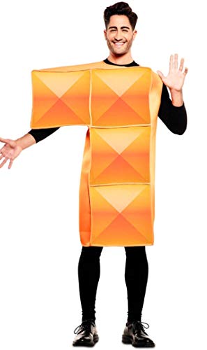 Tetris Disfraz de Figura Naranja para Adultos
