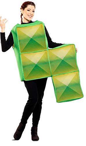 Tetris Disfraz de Figura Verde para Adultos