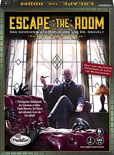 Think Fun Nein Escape The Room-Das Geheimnis Des Refugiums Von Dr. Gravely (en alemán), Color Amarillo (Ravensburger 76310)