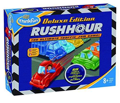 Think Fun - Rush Hour Deluxe, Juego de Mesa en español (TF5050) - Juego: Rush Hour Deluxe