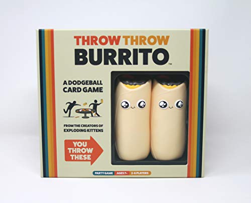Throw Throw Burrito by Exploding Kittens - A Dodgeball Card Game - Family-Friendly Party Games - Card Games for Adults, Teens & Kids - Juego de Cartas en Inglés