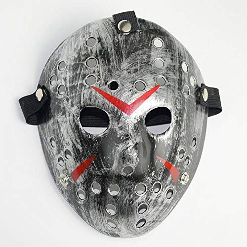 Tingz 2Pcs Halloween Scary Face Masks,Freddy Adult Mask Killer Mask Cosplay Horror Hombres Mujeres Disfraz Prop Festival Máscara
