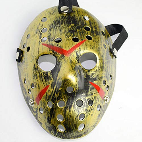 Tingz 2Pcs Halloween Scary Face Masks,Freddy Adult Mask Killer Mask Cosplay Horror Hombres Mujeres Disfraz Prop Festival Máscara