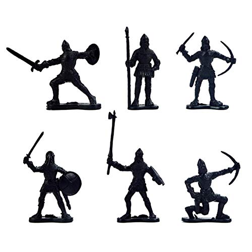 Tnfeeon Mini Guerrero Medieval Antiguo Soldado Modelo de Juguete para niños Modelo de Soldado Militar estático Perfecto Regalo de cumpleaños para niños (Modelo de Soldado Antiguo)
