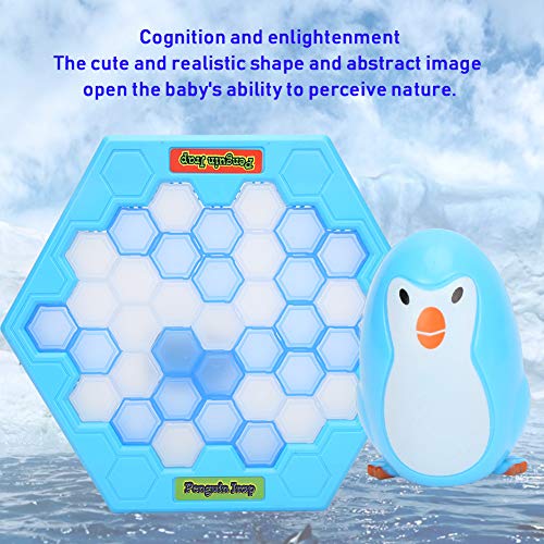 Tnfeeon Salva al pingüino en el Juego de Hielo, Juego de pingüino rompehielos Juguete de Escritorio Padre-Hijo Juego Interactivo novedoso Juguete Educativo(Penguin Game Toy)