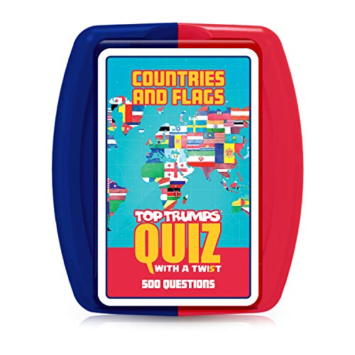 Top Trumps Countries and Flags Quiz Game, Color cuestionario de países y Banderas. (Winning Moves 036450)