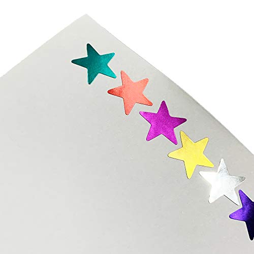 TownStix Pegatinas Gomets Estrellas Brillantes - 8 Colores, 1000 Piezas