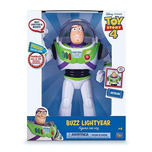 Toy Story Figura Buzz Lightyear con voz 30 cm (BIZAK 61234070), modelos surtidos