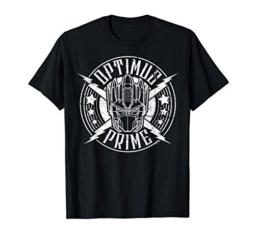 Transformers Optimus Prime Rock Badge Camiseta