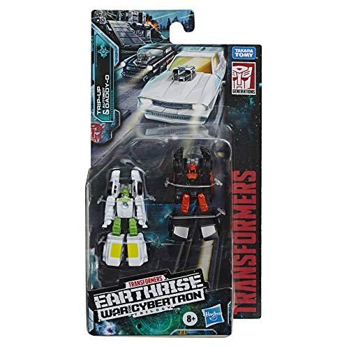 Transformers Toys Generations War for Cybertron: Earthrise Micromaster WFC-E3 Hot Rod Patrol - Paquete de 2 Unidades para niños de 8 años en adelante, 3,8 cm