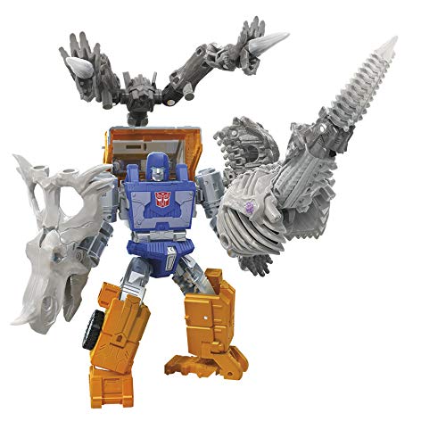 Transformers Toys Generations War for Cybertron: Kingdom Deluxe WFC-K15 Ractonite Fossilizer Figura de acción – niños de 8 años y más, 5.5 Pulgadas