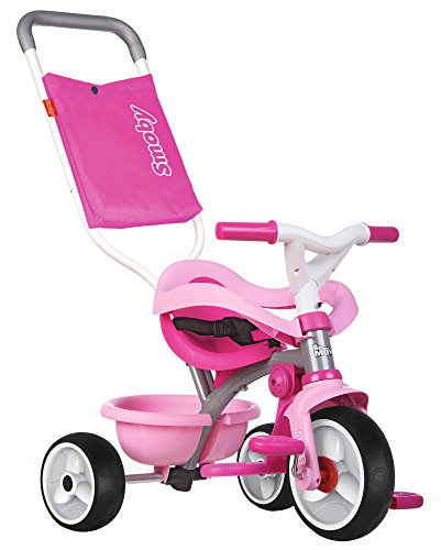 Triciclo Be move Confort rosa con volquete y ruedas silenciosas (Smoby 740404)