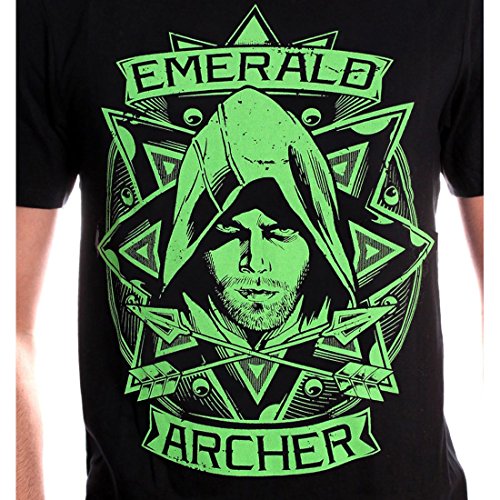 Tshirt Homme Arrow - Emerald Archer - Legend Icon - L, Noir