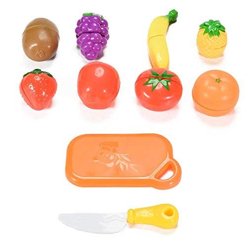 Twister.CK Juego de Alimentos Play para niños, 18 pz. Juego de imaginación Cortar Comida Cocina Comida Frutas y Verduras