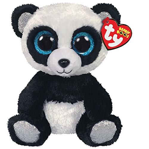 Ty – Beanie Boo's – Peluche de bambú, Modelo Panda, TY36327, Color Negro/Blanco, 15 cm
