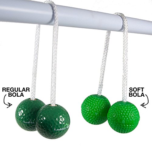 Ubergames Juego profesional de golf de escalera, juego de lanzamiento Spinladder con pelotas blandas, rojo y azul, en bolsa de transporte, bolas suaves para jugar en interiores y exteriores