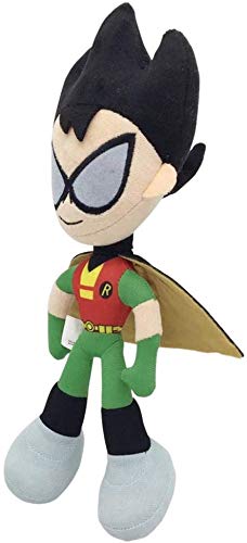 ULIN Teen Titan Plush Toys, Cartoon Robin Teenager Heros Beast Boy Raven Soft Stuffed Plush Doll Regalos 25cm (Robin)