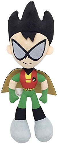 ULIN Teen Titan Plush Toys, Cartoon Robin Teenager Heros Beast Boy Raven Soft Stuffed Plush Doll Regalos 25cm (Robin)