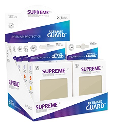 Ultimate Guard - Fundas Suprema ux, tamaño estándar, 80 unidades, color arena (10548)