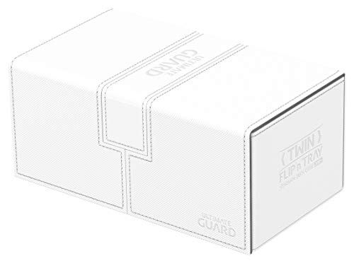 Ultimate Guard Twin Flip´n´Tray Deck Case 200+ Caja de Cartas Tamaño Estándar XenoSkin Blanco