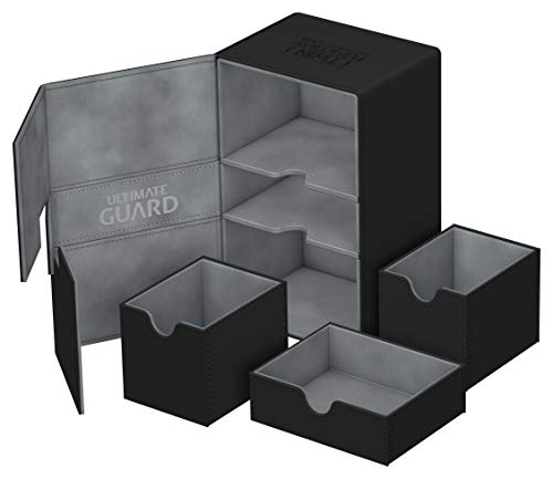 Ultimate Guard ugd010644 Twin Flip 'n 'Tray Xenoskin Negro Cubierta Caso para 160 Tarjetas Plus (tamaño estándar)