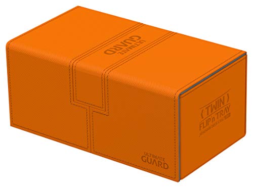 Ultimate Guard ugd010779 Twin Flip 'n 'Tray Deck Case 200 + Estándar Tamaño Xeno Skin Naranja