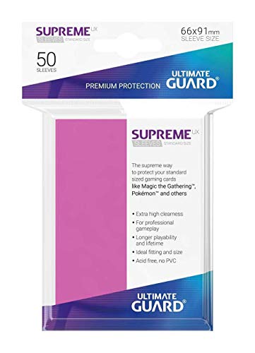 Ultimate Guard ugd10801 Supreme UX Mangas Juego de Cartas, Color Rosa, tamaño estándar