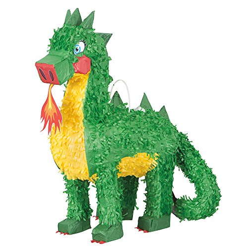 Unique Party 65995 Piñata dragón, Papel, multicolor