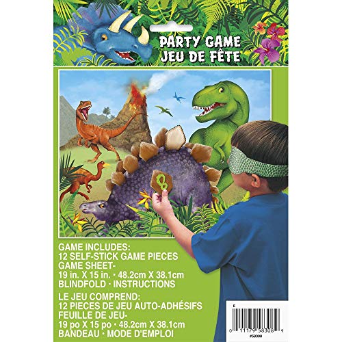 Unique Party- Juego de Fiesta de Dinosaurios para 12 (58308)