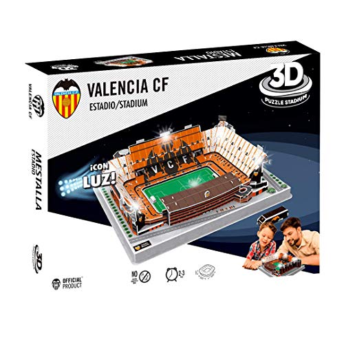 Valencia C.F.- Puzzle 3D con Luz Estadio Mestalla (Valencia CF) (Eleven Force 13682)