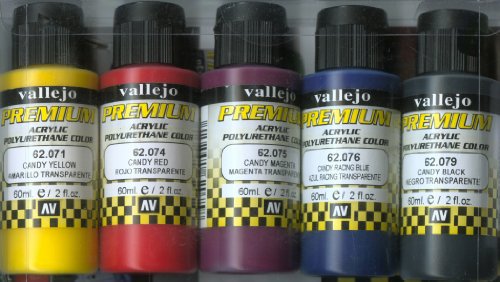 Vallejo Premium Color 60 ml Candy Color Set (Set of 5)