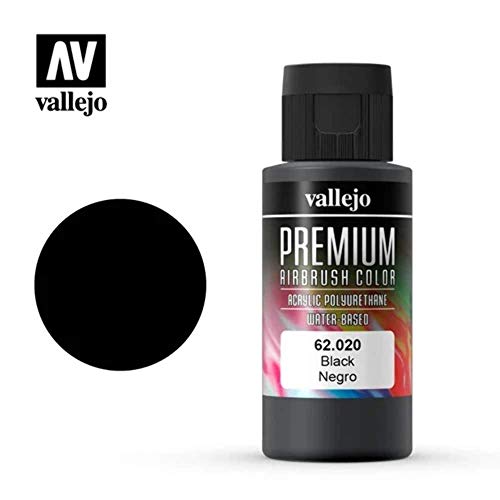 Vallejo - Premium Pintura Acrílica, Negro (62020)