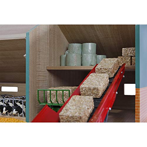 Van Manen Kids Globe Farming Establo para vacas con taller, de madera, escala 1:32, con techo abatible - 610200 , color/modelo surtido