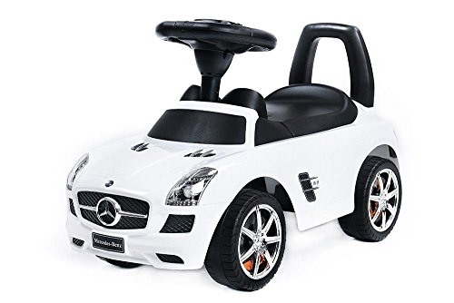 Vehículo Ride On - Coche para ninos - Mercedes SLS AMG Blanco