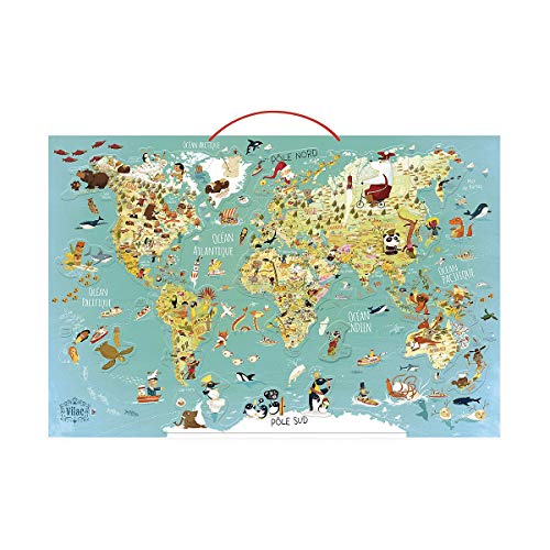 Vilac- Mapa del Mundo magnético, 76x50x1 (2720S)