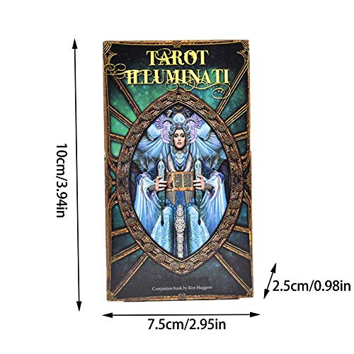 vogueyouth Illuminati Kit Tarot Cards - 78 Cartas de Tarot a Todo Color para Juegos de Fiestas Familiares
