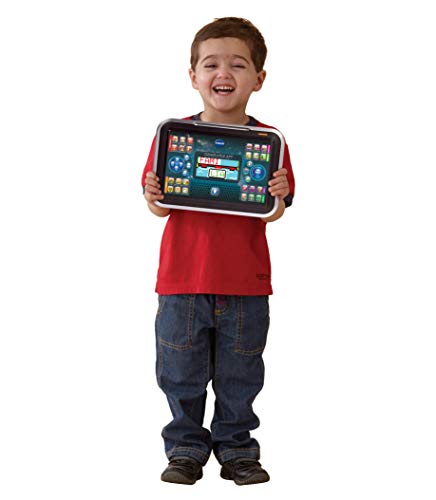 VTech Genio Little App, Juguete para aprender en casa, ordenador tablet educativo para jugar en dos modos distintos, 80 actividades que enseñan letras, inglés, matemáticas, ciencias, negro (80-155522)