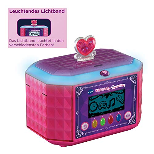 VTech Kidisecrets 80-529904 - Joyero para niña con código secrets, diario electrónico, reproductor de música, reloj y despertador, color rosa