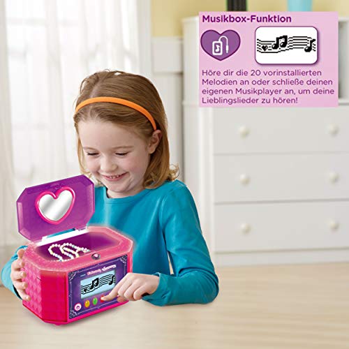 VTech Kidisecrets 80-529904 - Joyero para niña con código secrets, diario electrónico, reproductor de música, reloj y despertador, color rosa